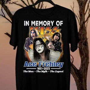Ace Frehley Tribute Tee Gildan Rock Band Vintage Style Shirt